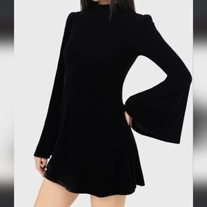 Killstar Black Long Sleeve Dress